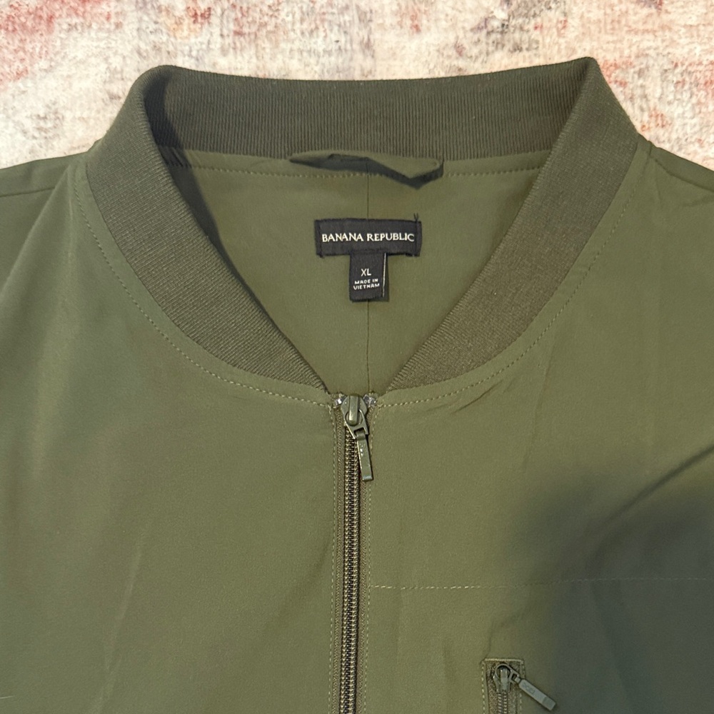 Banana Republic Dark Green Bomber Jacket - Picture 5 of 5